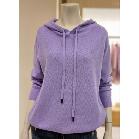 벨라디터치 여성 후드넥 오버핏 니트 티셔츠 V3D4KT24