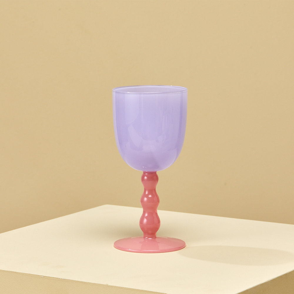 모던하우스 봉봉 투톤 위글 유리 고블렛 270ml