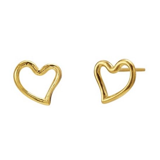 대한민국금거래소  큐티하트 핀귀걸이 1.875g