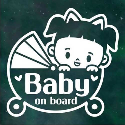 스튜디오치치카포 리틀메테오 아기가 타고있어요 스티커 유모차 루씨 LMCB-029 - 에누리 가격비교