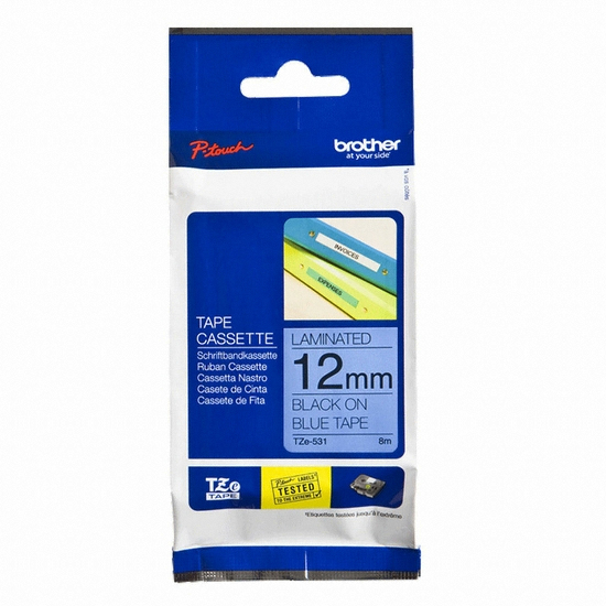 부라더  TZE-531 라벨테이프 라벨기 가정용 사무용 라벨프린터 12mm