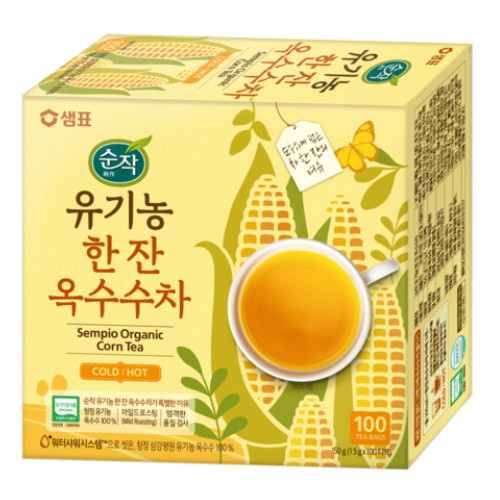 샘표식품  순작 유기농 한잔 옥수수차 100개입