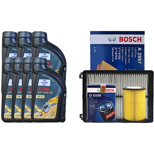 훅스  타이탄 GT1 플렉스23 5W30 7L + 보쉬필터 현대 그랜저IG 3.3 가솔린