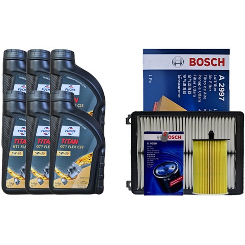 훅스  타이탄 GT1 플렉스23 5W30 6L + 보쉬필터 현대 그랜저IG 3.0 LPG