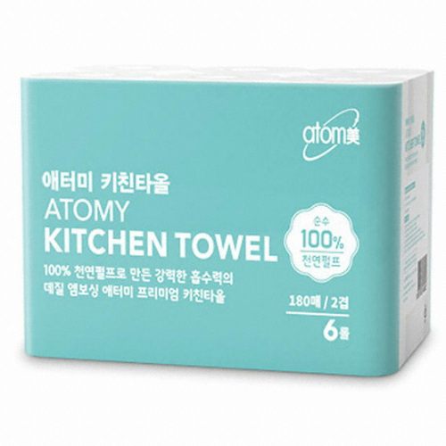 애터미 키친타월 180매 (6입) [3팩(18입)] - 에누리 가격비교