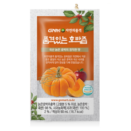 GNM자연의품격 호박즙 90ml 30포