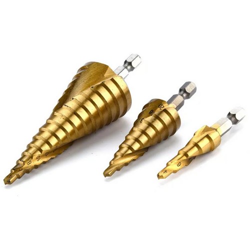 히든 DI-432 스텝드릴세트 3가지 규격 드릴 천공 홀쏘