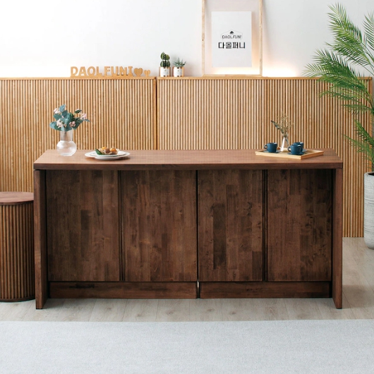 다올퍼니 아떼2 원목 홈바 아일랜드 식탁 1800