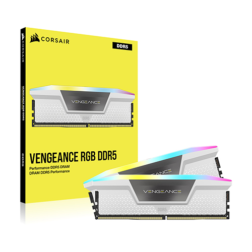 CORSAIR  DDR5-6000 CL30 VENGEANCE RGB WHITE 패키지