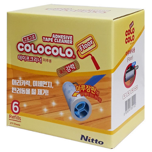 니톰스코리아 고로고로 니토 바닥마루용 테이프 클리너 리필6매