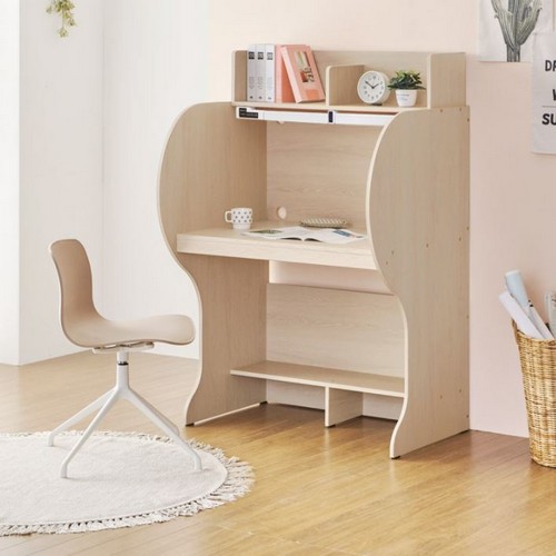 E스마트  엘리트 와이드 독서실책상+감성 LED스탠드