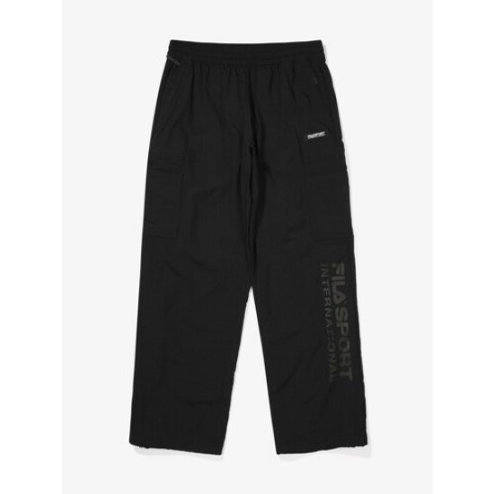 휠라 포켓 립스타 우븐 카고팬츠 FS2WPF3131X_BLK