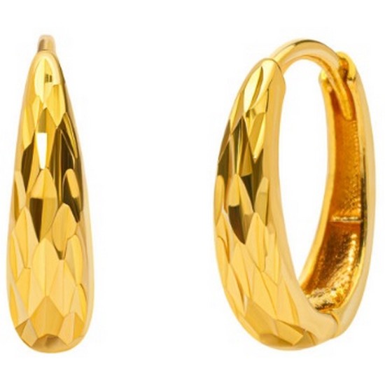 한국금다이아몬드  원터치 귀걸이 여자 물방울 컷팅 3g