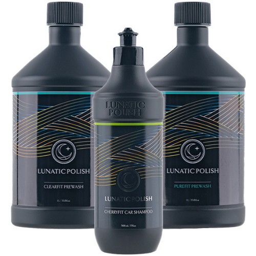 불스원  루나틱폴리시 3PH 세차세트 퓨어핏 프리워시 + 클리어핏 프리워시 + 체리핏 카샴푸 + 압축분무기