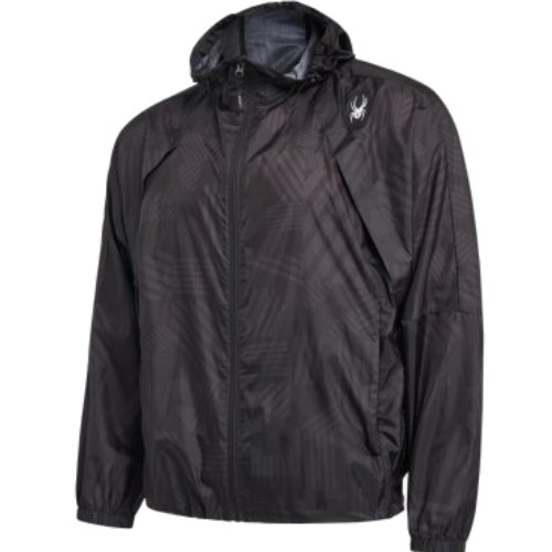 스파이더  패턴 윈드브레이커 SPIPCNJK241UBLK