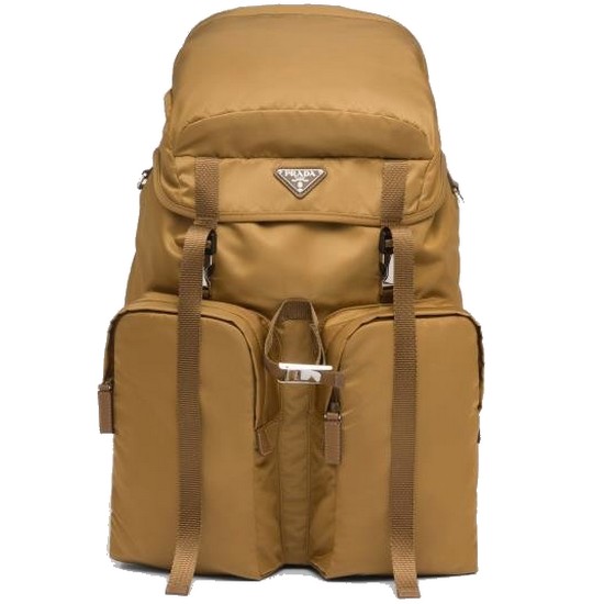 프라다 리나일론 및 사피아노 가죽 백팩 2VZ019 2DMG F0005 V OOL