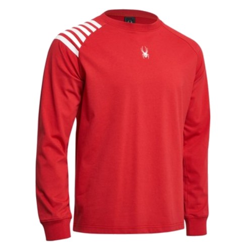 스파이더 롱 라드패드 프린트 긴팔 티셔츠 SPIPCNRL301UDRD