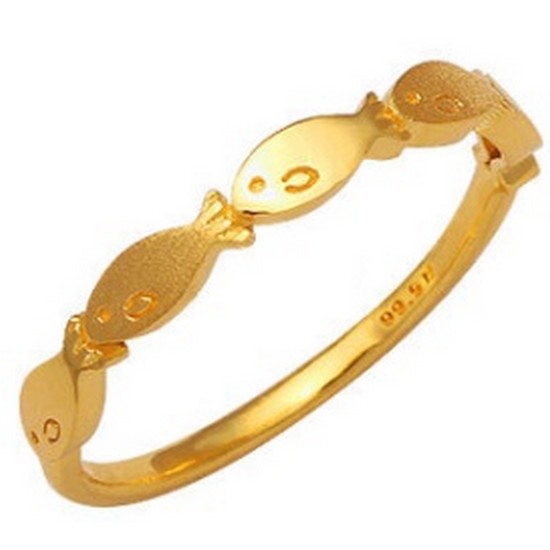 베라토  24K순금 골드피쉬반지 1.875g