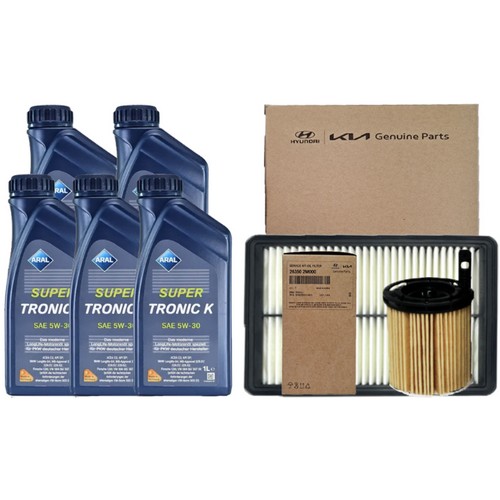 아랄  슈퍼트로닉 K 5W30 5L + 순정필터 현대 투싼 NX4 1.6 가솔린 터보