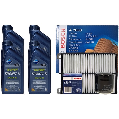 아랄  슈퍼트로닉 K 5W30 4L + 보쉬필터 기아 올뉴 K5 JF 2.0 가솔린