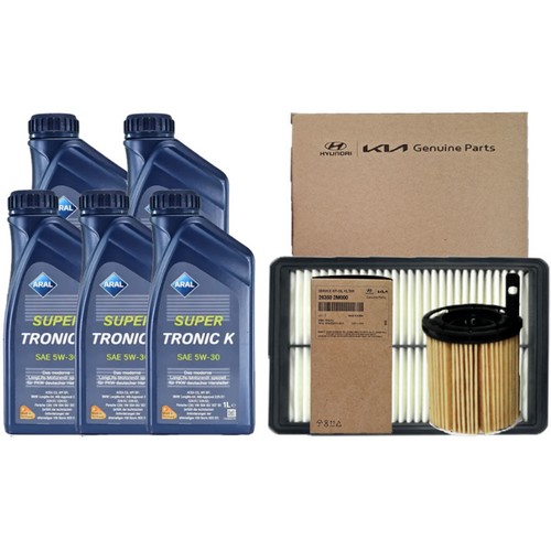 아랄  슈퍼트로닉 K 5W30 5L + 순정필터 기아 스포티지 NQ5 1.6 가솔린 터보