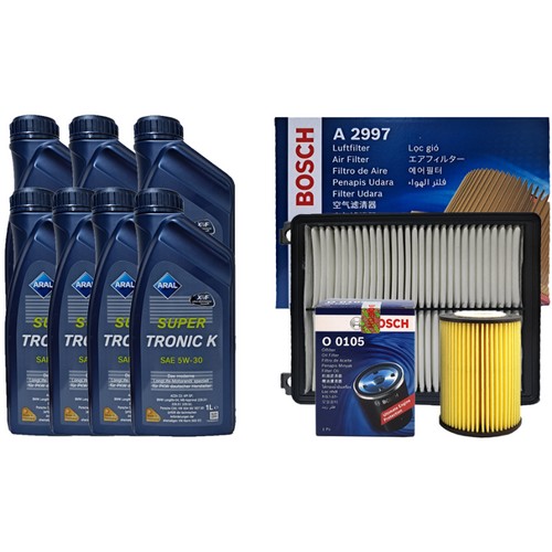 아랄  슈퍼트로닉 K 5W30 7L + 보쉬필터 현대 그랜저 IG 3.3 가솔린