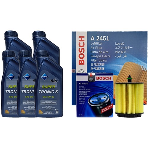 아랄  슈퍼트로닉 K 5W30 5L + 보쉬필터 쉐보레 말리부 2.0/2.4 가솔린