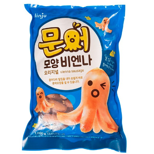 진주햄  문어모양 비엔나 눈입버전 1kg