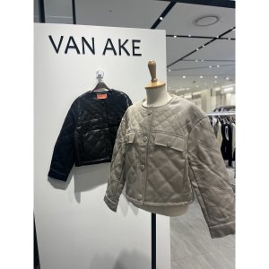 반에이크 라운드퀼팅레더자켓 VB2YLEMD01Z