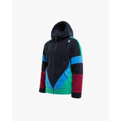 스파이더  라인 블록 플리스 집업 SPFWCNFT308U-DNY