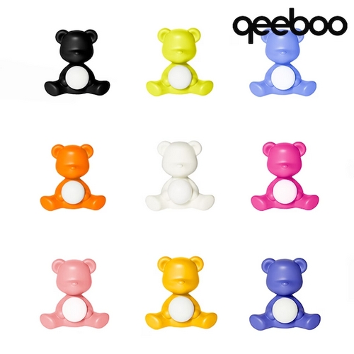 퀴부  LED 테디걸 램프 라이트블루