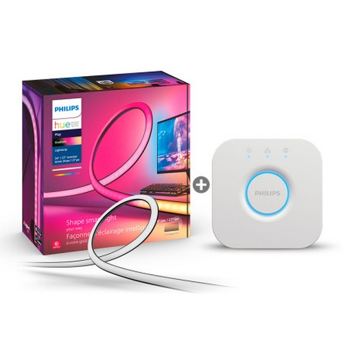 필립스  LED hue play 그라디언트 PC 라이트스트립 24-27인치 모니터용 해외구매