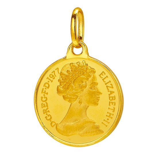 한국금다이아몬드  여자 펜던트 엘리자베스 코인 3.75g