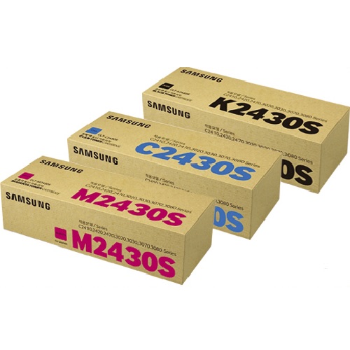 삼성전자 정품 CLT-K2430S, CLT-C2430S, CLT-M2430S 3색 세트