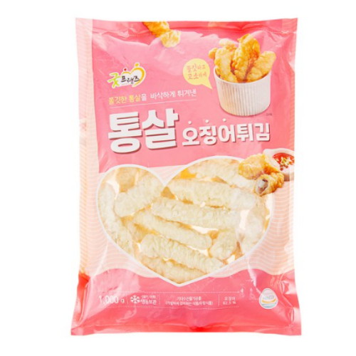 굿프랜즈 통살 오징어튀김 1kg