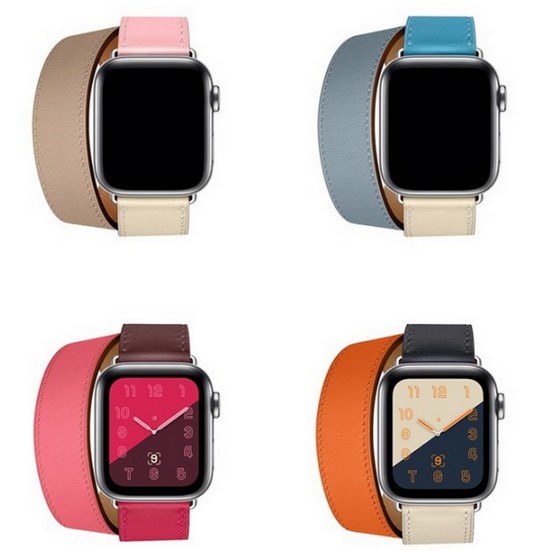 포유 애플워치 더블투어 레더 밴드