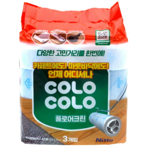 니톰스코리아  고로고로 마루용 W(더블) 테이프클리너 리필 3롤