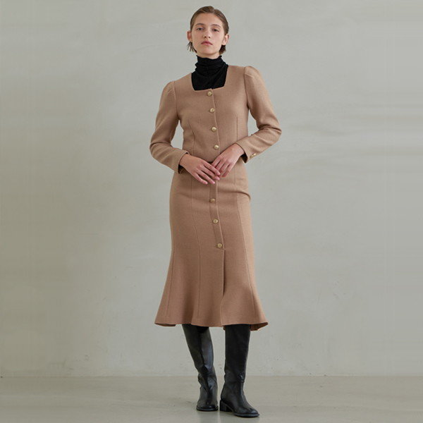 나인 Atelier Nain SK-4872 울 트위드 셋업 머메이드 스커트