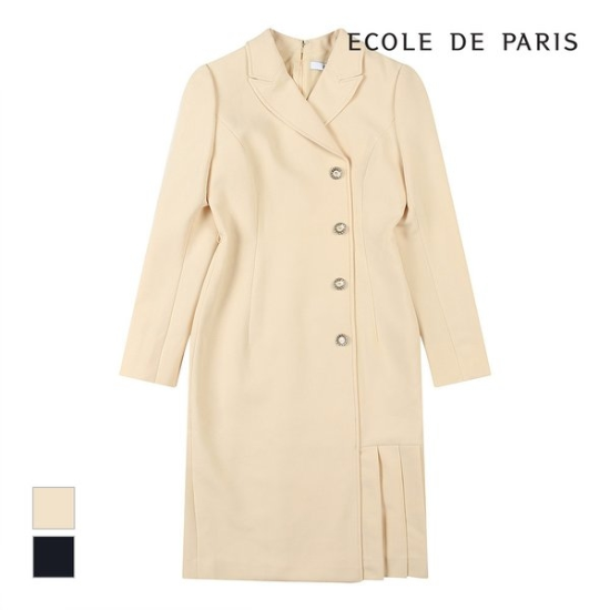 에꼴드파리 테일러드카라 벨티드 원피스 CB12WOA004A