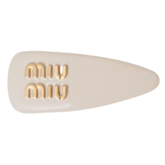 미우미우 페이턴트 가죽 헤어 클립 5IF092 069 F0304