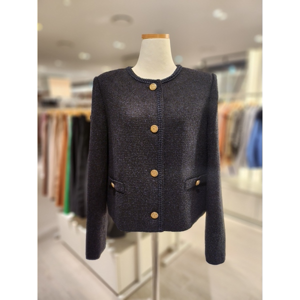 숲(SOUP) 여성 라운드 트위드 자켓 SZ9JKM3