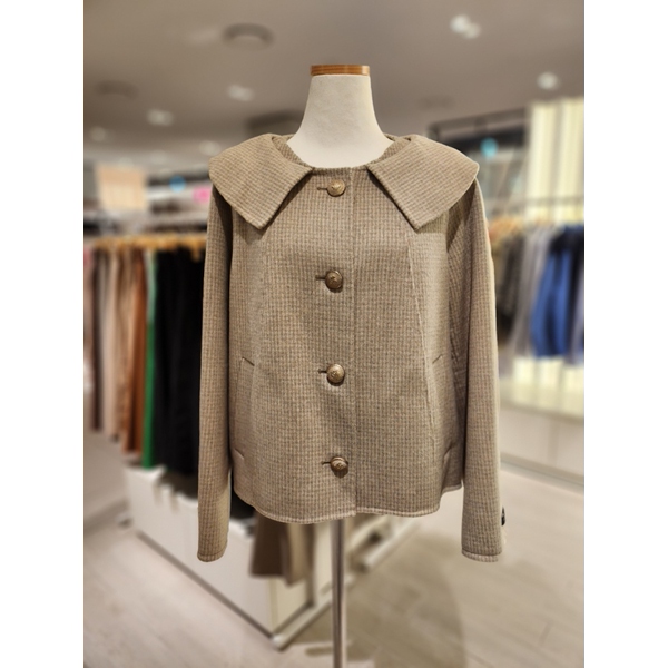 숲(SOUP) 여성 핸드메이드 스텐카라 루즈핏 모직자켓 SZAJK8E