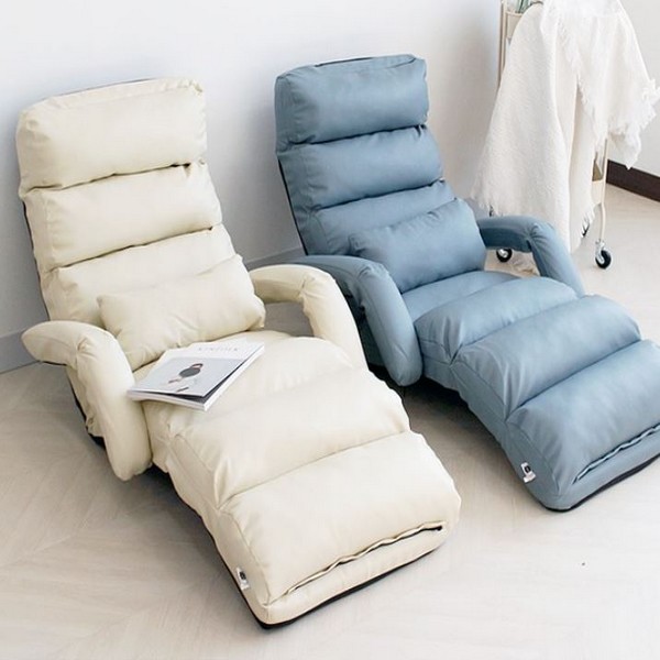 리빙엠 접이식 좌식 팔걸이 리클라이너 좌식소파 1인용