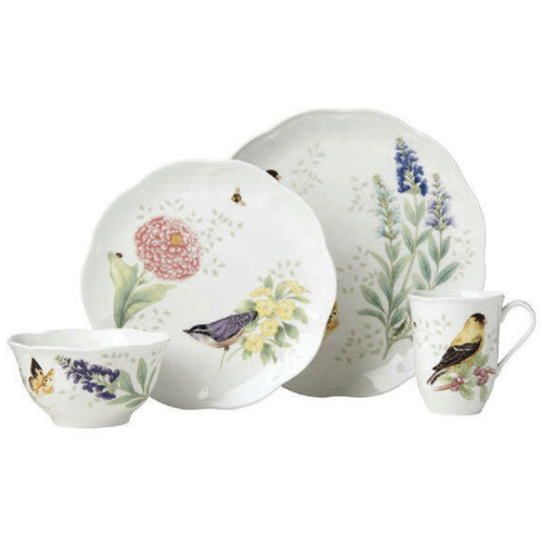 레녹스 버터플라이 메도우 플러터 브런치세트 (골드핀치) 4P