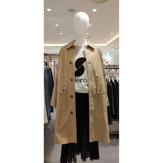 시에로 아웃포켓 롱기장 맥코트 SH3CTF032