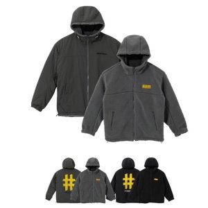 빈트릴 테이핑 해시태그 리버시블 플리스 점퍼 BA213JP002