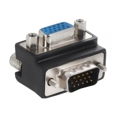 강원전자 NETmate NM-HD15MFA D-Sub 15핀 꺾임 젠더