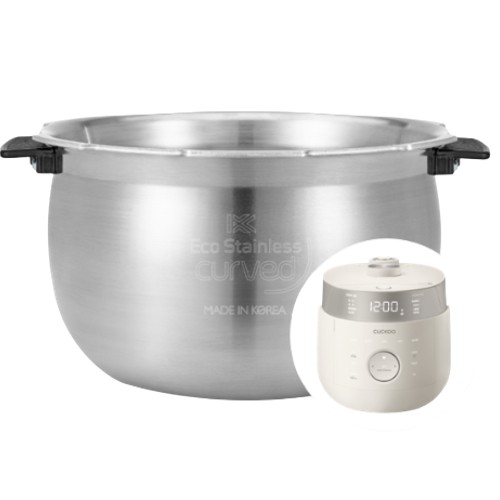 쿠쿠전자  6인용 올스테인리스 커브드 무코팅내솥 CRI-HAC0610N