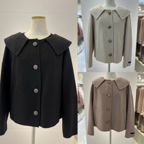 숲(SOUP) 여성 솔리드 숏카라 핸드메이드자켓 SZAJK36