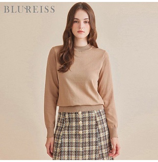 블루레이스 베이직반목시보리긴팔니트 BI3F3KT2061 인증